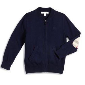 Beautiful Boys Burberry Zip Front Cardigan